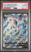 Galarian Rapidash V 168/198 Sword & Shield: Chilling Reign PSA 10 90891212