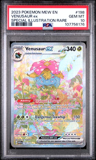 Venusaur ex 198/165 S&V: 151 PSA 10 107756176