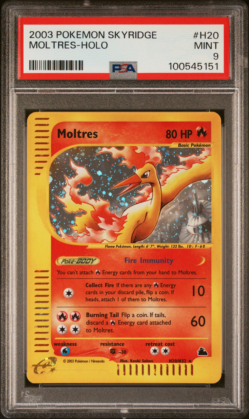 Moltres H20/H32 Skyridge PSA 9 100545151
