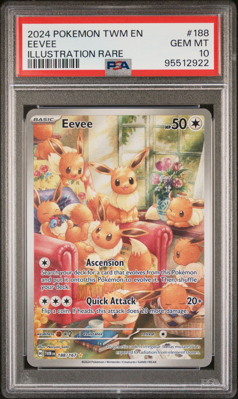 Eevee 188/167 Twilight Masquerade PSA 10 95512922