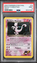 Rocket's Mewtwo 14/132 Gym Challenge PSA 9 78747331