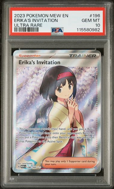 Erika's Invitation 196/165 151 Ultra Rare PSA 10 115580982