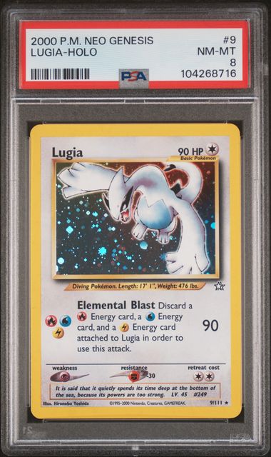 Lugia - Holo 9/111 Neo Genesis PSA 8 104268716