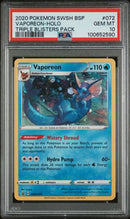 Vaporeon SWSH072 Black Star Promo PSA 10 100652590
