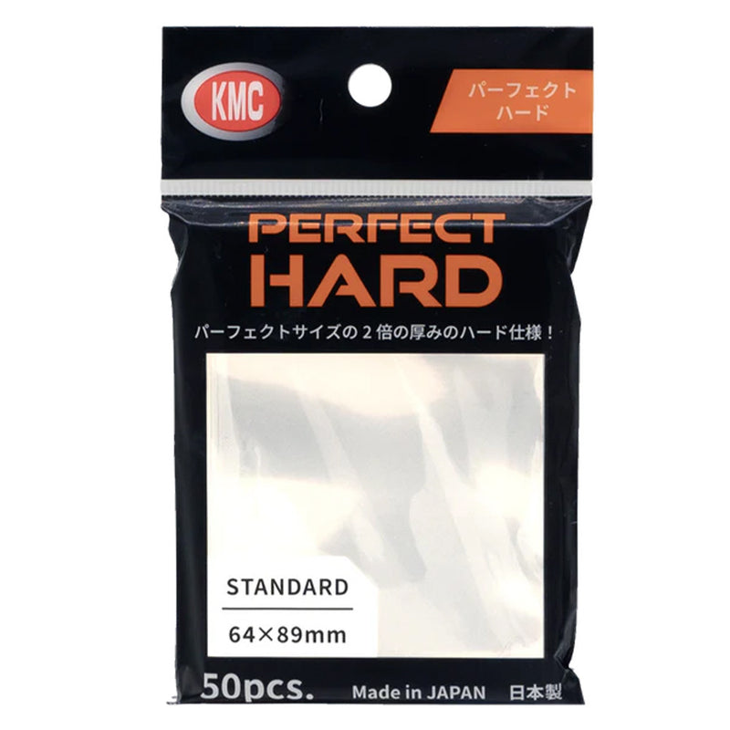 KMC Standard Sized - Perfect Hard Sleeves - Clear (50-Pack)
