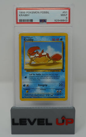 Krabby 51/62 Fossil PSA 9 52948843