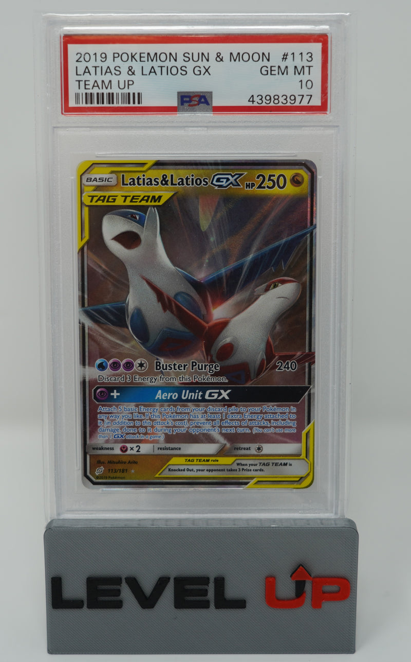 Latias & Latios Gx 113/181 Team Up PSA 10 43983977