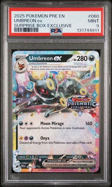 Umbreon ex (Stamped) 060/131 Prismatic Evolutions PSA 9 131744911
