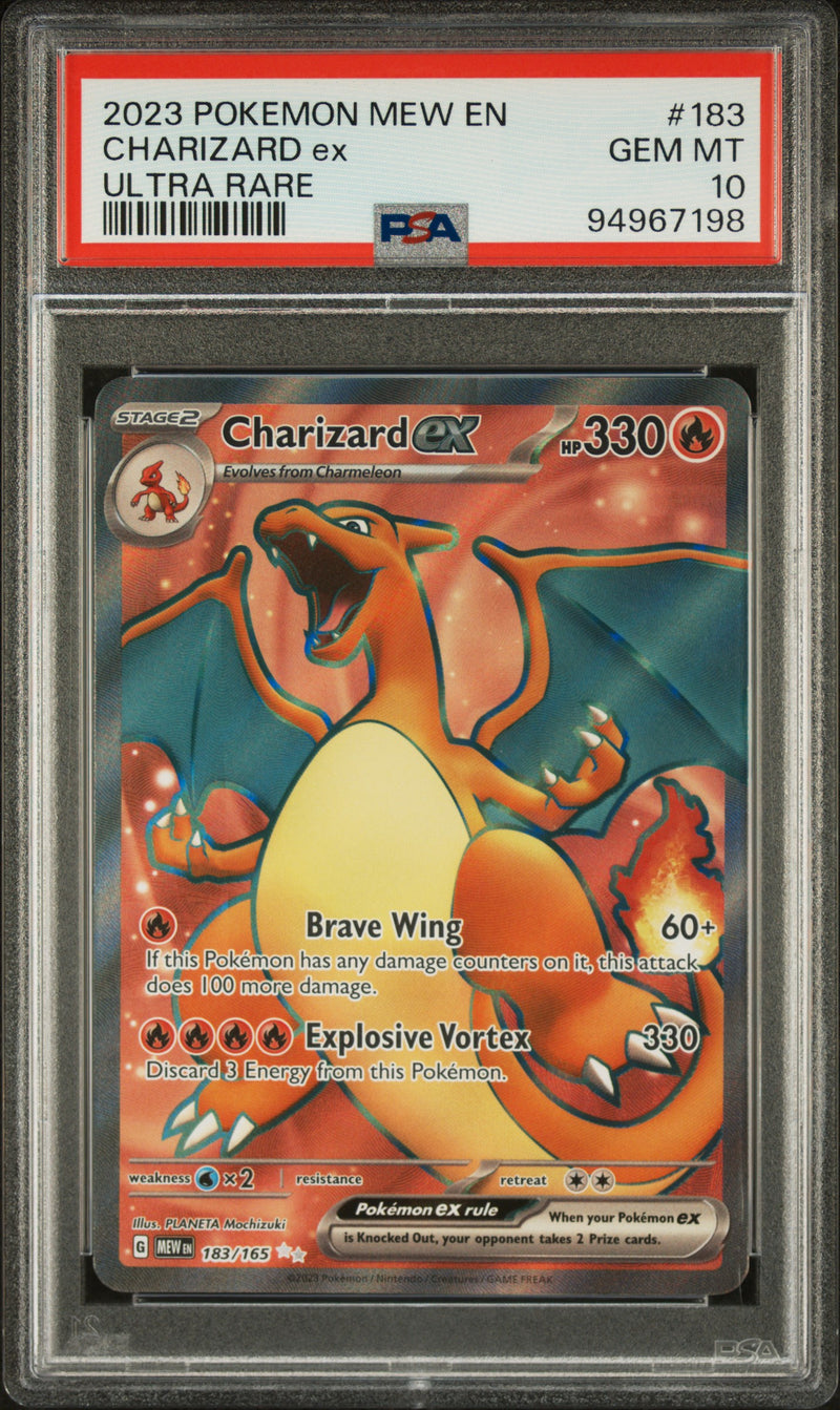 Charizard ex 183/165 Scarlet & Violet 151 PSA 10 94967198
