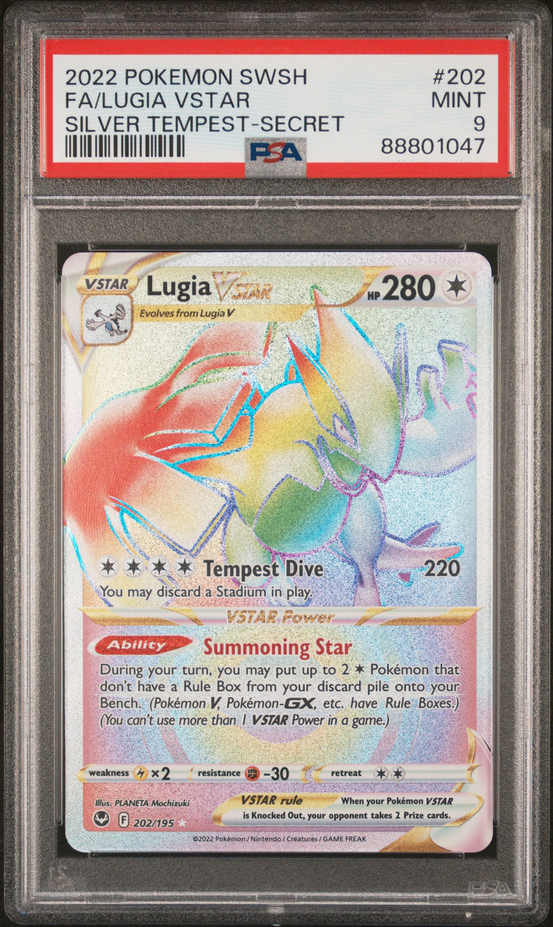 Lugia VSTAR 202/195 Silver Tempest PSA 9 88801047