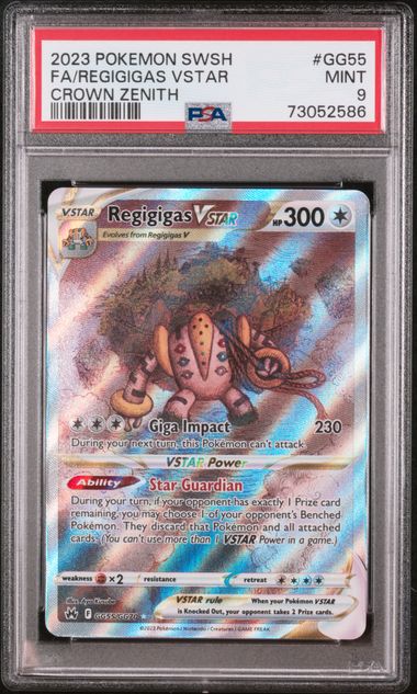 Regigigas VSTAR GG55/GG70 Crown Zenith PSA 9 73052586