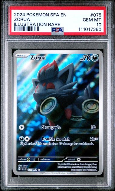 Zorua 075 Shrouded Fable Illustration Rare PSA 10 111017380