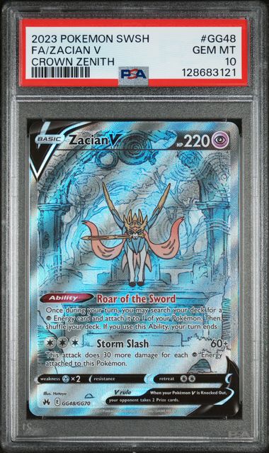 Zacian V GG48/GG70 Crown Zenith PSA 10 128683121
