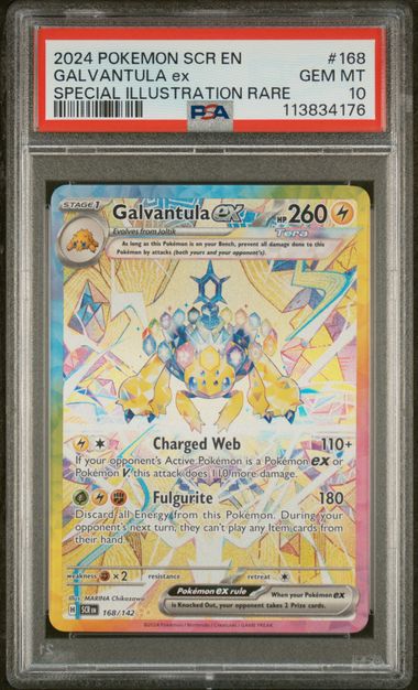 Galvantula ex 168/142 Stellar Crown Special Illustration Rare PSA 10 113834176