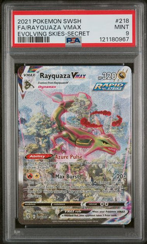 Rayquaza VMAX 218/203 SWSH Evolving Skies Full Art PSA 9 121180967