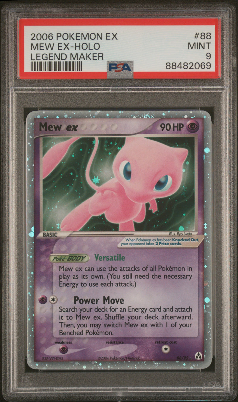 Mew ex 88/92 Legend Maker PSA 9 88482069