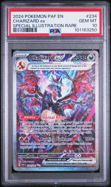 Charizard ex 234/091 Paldean Fates PSA 10 101163250