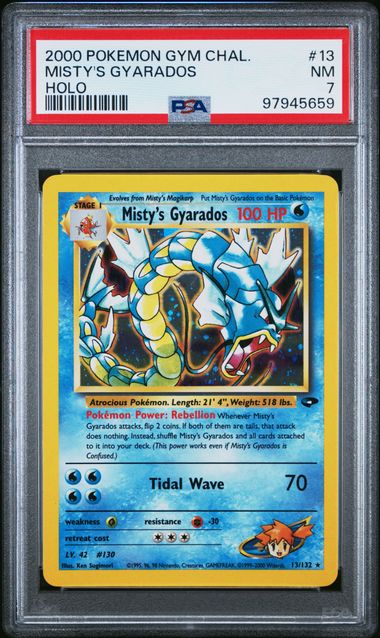 Misty's Gyarados 13/132 Gym Challenge PSA 7 97945659
