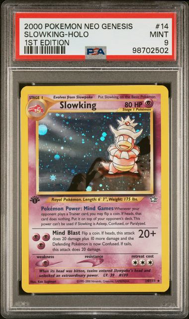 Slowking - Holo 14/111 Neo Genesis PSA 9 98702502
