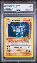 Machamp- Holo 8/102 Base Set 1st Edition PSA 9 103232593