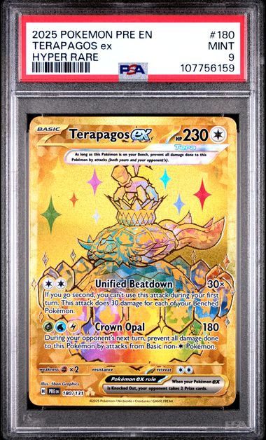 Terapagos ex 180/131 Prismatic Evolutions PSA 9 107756159