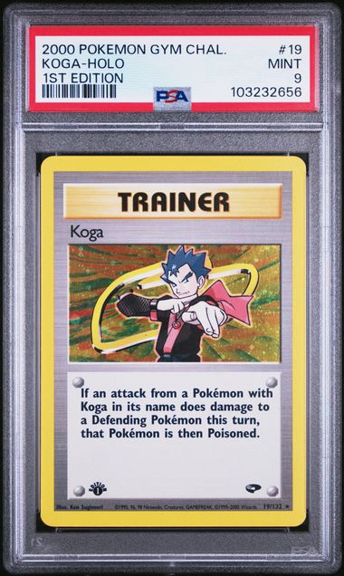 Koga - Holo 19/132 Gym Challenge 1st Edition PSA 9 103232656