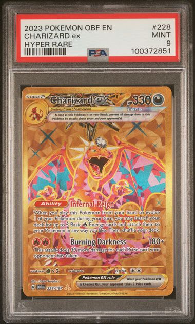 Charizard ex 228/197 Obsidian Flames PSA 9 100372851