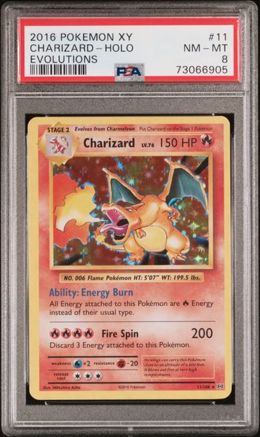 Charizard 11/108 XY: Evoltions PSA 8 73066905