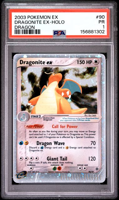Dragonite ex - Holo 90/97 EX Dragon PSA 1 156881302