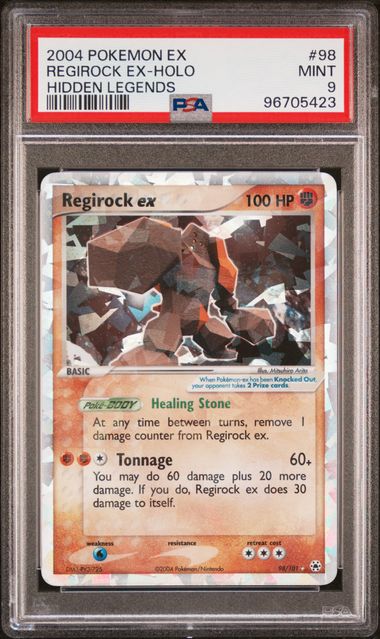 Regirock 98/101 EX Hidden Legends PSA 9 96705423