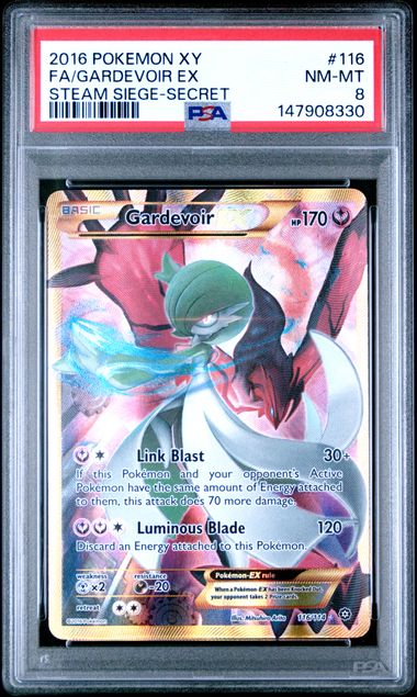 Gardevoir EX 116/114 Steam Siege PSA 8 147908330