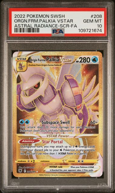 Origin Forme Palkia VSTAR 208/189 Astral Radiance PSA 10 109721674