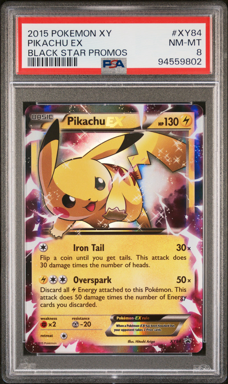 Pikachu ex XY84 Black Star Promo PSA 8 94559802