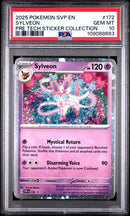 Sylveon 172 Prismatic Evolutions Sticker Collection PSA 10 109088663