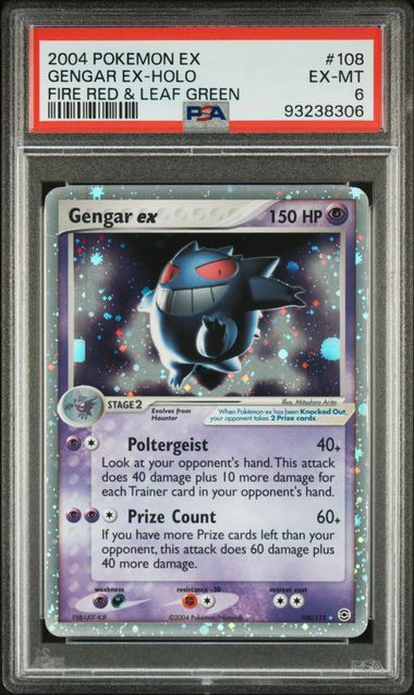 Gengar ex 108/112 Fire Red & Leaf Green PSA 6 93238306