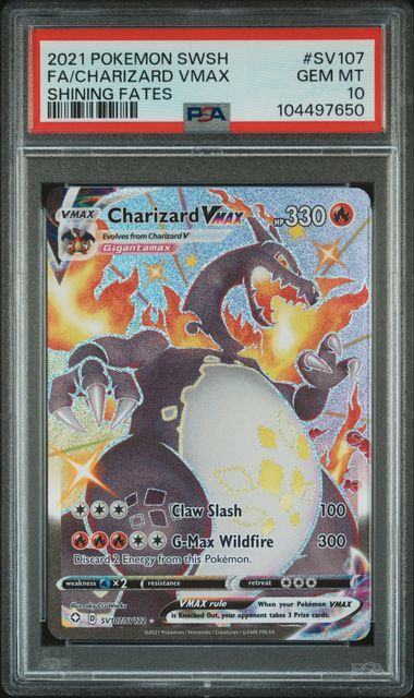Charizard VMAX SV107/SV122 Shining Fates PSA 10 104497650
