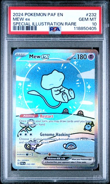 Mew ex 232/091 Paldean Fates PSA 10 118850405