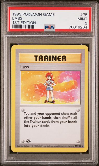 Lass 75/102 Base Set 1st Edition PSA 9 76016264