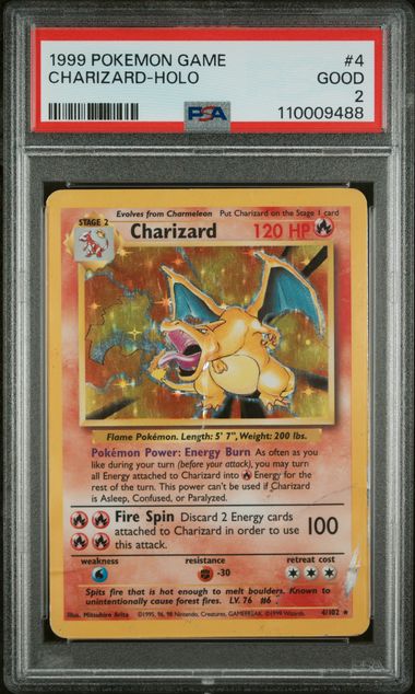 Charizard 4/102 Base Set PSA 2 110009488
