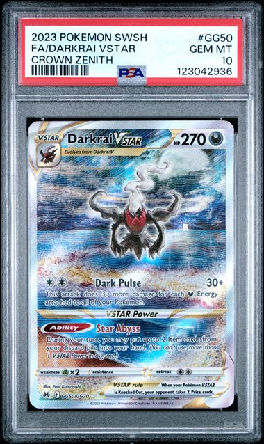 Darkrai VSTAR GG50/GG70 Crown Zenith PSA 10 123042936