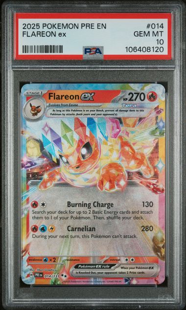 Flareon ex 014/131 Prismatic Evolutions PSA 10 106408120