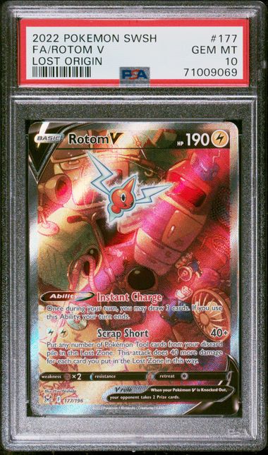 Rotom V 177/196 Lost Origin PSA 10 71009069
