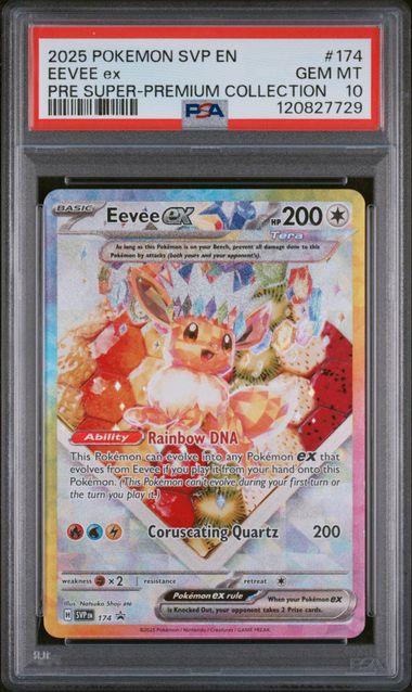 Eevee ex (174) Black Star Promo PSA 10 120827729