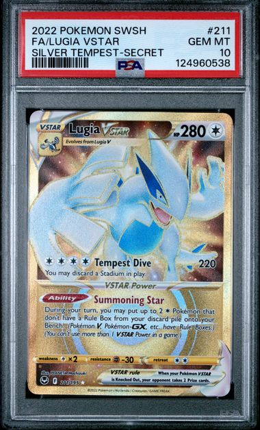 Lugia VSTAR 211/195 Silver Tempest PSA 10 124960538