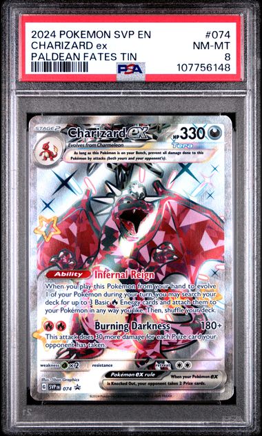 Charizard ex (074) Black Star Promo PSA 8 107756148