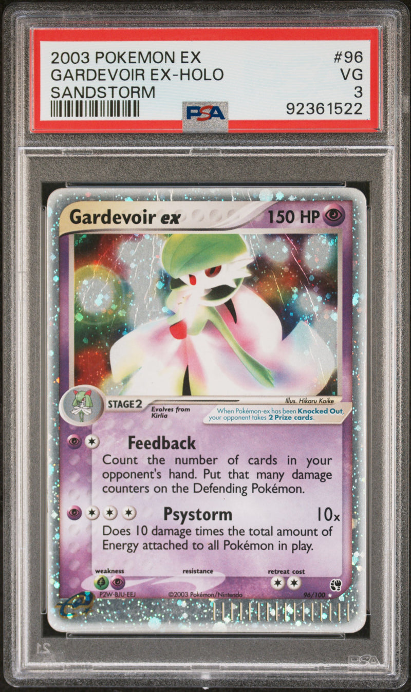 Gardevoir ex 96/100 Sandstorm PSA 3 92361522