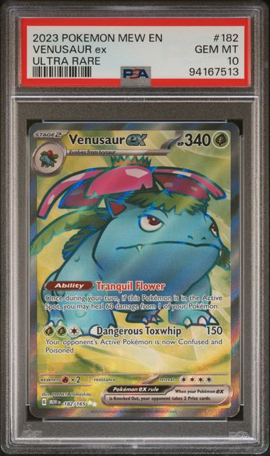 Venusaur ex 182/165 Scarlet & Violet: 151 PSA 10 94167513