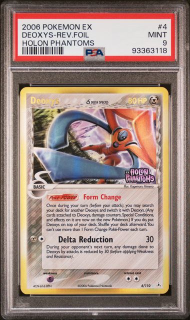 Deoxys (Delta Species) 4/110 Holon Phantoms Reverse Foil PSA 9 93363118