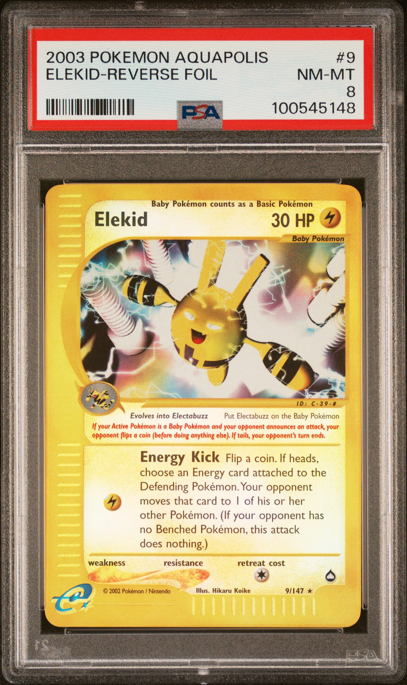 Elekid 9/147 Aquapolis PSA 8 100545148