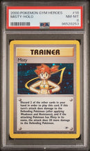 Misty 18/132 Gym Heroes Unlimited PSA 8 96528253